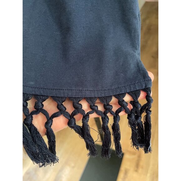 EUC J Jill Cotton Tassel Fringe V-Neck Sleeveless Tank Top - Picture 4 of 4